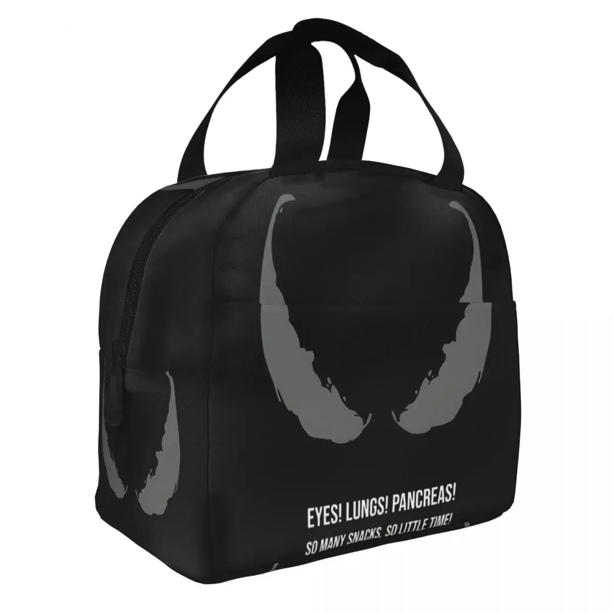 Tote For Women Marvel Venom The Last Dance Hand Bag Unique Eyes Lungs Pancreas So Many Snacks, So Little Time Hiking Food Box