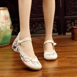 Women's Shoes Summer New Casual Shoes for Women Fashion Vintage Elegant Ethnic Style Embroidery Streetwear Chinese Style