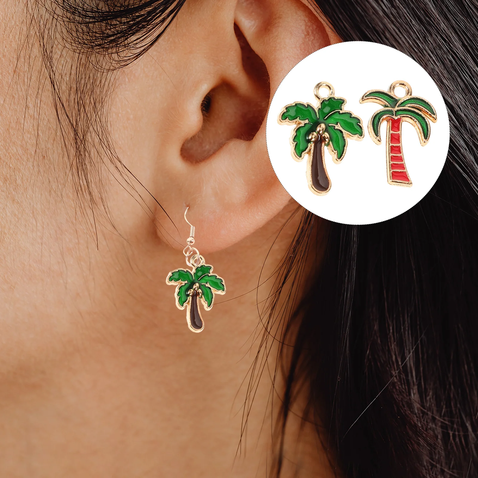 

Tropical Necklace Charms Accessories Jewelry DIY Earring Pendant Summer Banquet Christmas