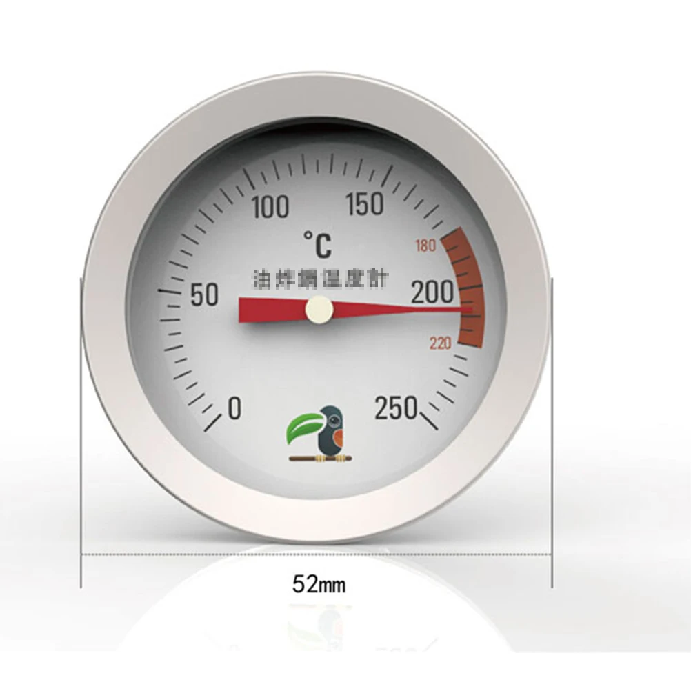 

Oil Thermometer Sugar Temperature Gauge Stainless Steel Probe 15cm Single Hole Clip Candy Syrup Cooking Jam