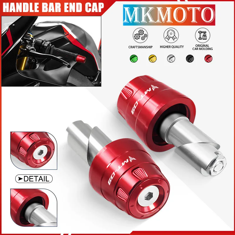 

2024 7/8''22 MM Counterweight Handlebar Grips For MT-07 MT-09 MT07 09 Motorcycle Handle Bar End Cap Plug Slider Cover mt07 mt09