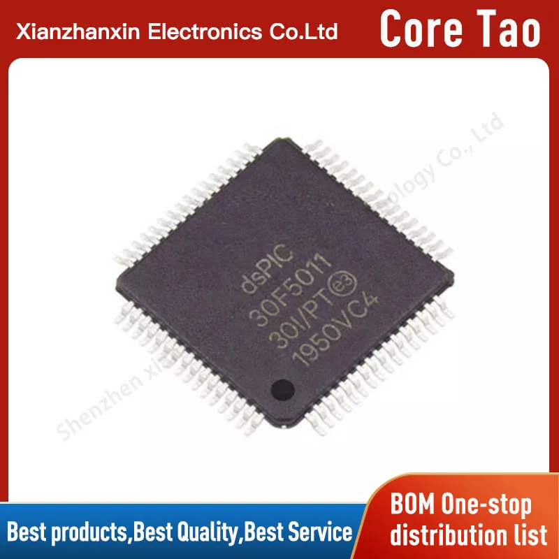 

1pcs/lot DSPIC30F5011-30I/PT DSPIC30F5011 30F5011 TQFP-64 Digital signal processor chips