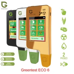 Greentest-ECO6 Upgrade Home kuchnia azotan Tester detektor promieniowanie TDS woda z funkcja Bluetooth i ekran pojemnościowy