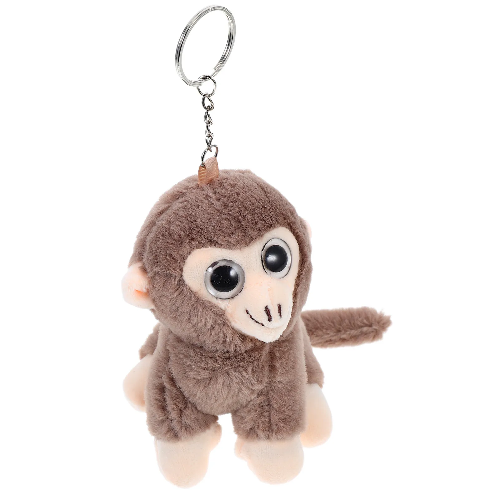 

Stuffed Animal Keychain Soft Bag Pendant Phone Case Backpack Charm Cute Animal Hanging Accessory Monkey