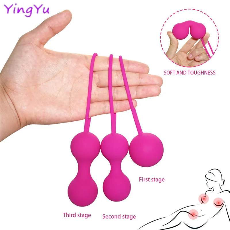 Female Vibrating Vagina Ball Vaginal Tight Exercise Massager  Jumping Egg Anal Beads Plug Adult Sex Toys for Women Geisha Balls