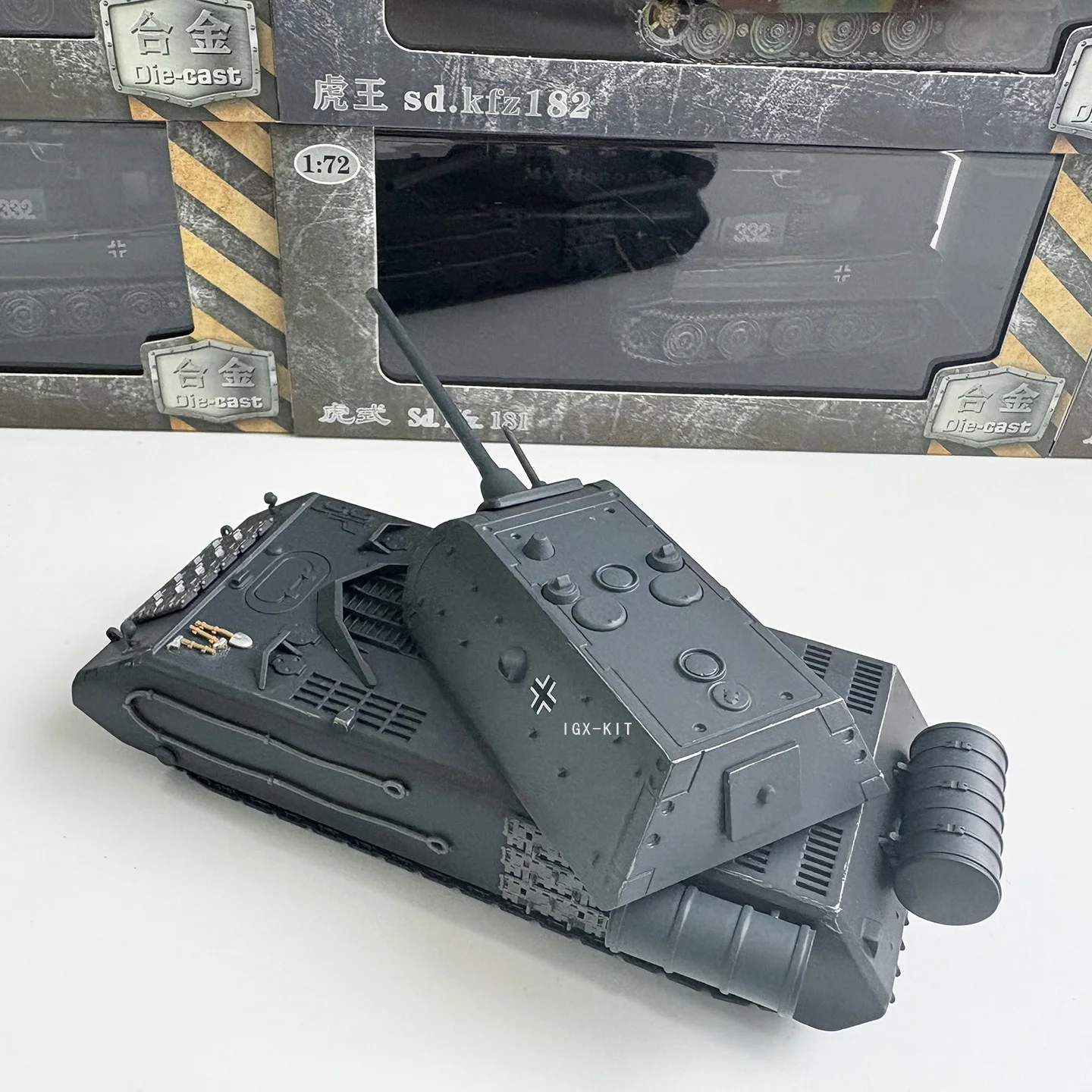 1:72 스케일 독일 마우스 중전차 합금 완제품 시뮬레이션 모델 어린이 및 성인용 장난감 컬렉션 전시용