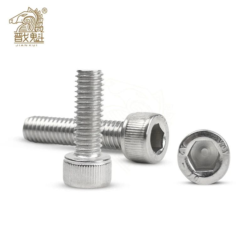 10/50/100 Pz M3 M4 M5 M6 M8 Din912 Parti In Acciaio Inox 304 Filettatura Metrica Vite A Testa Esagonale Bullone supporto da 4 a 55 Mm