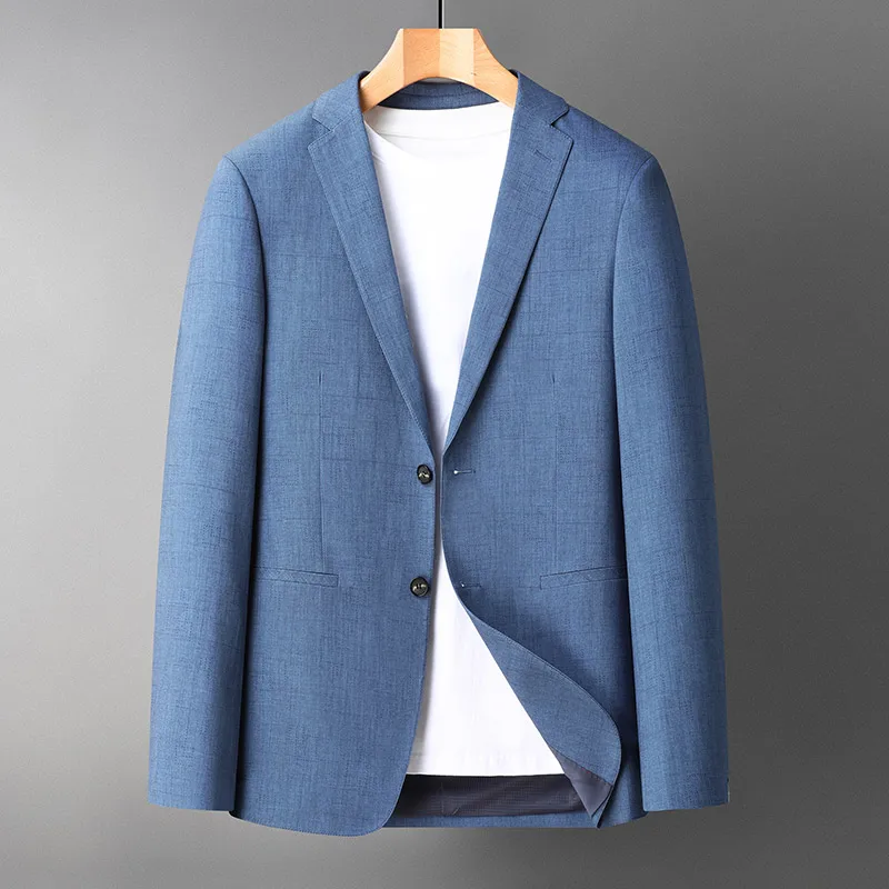 

Men's Dress Blazers Top Grade Brand Clothing New Arrival Spring Autumn Men Korean Slim Fit Single Breasterd Men Suit Jackets
