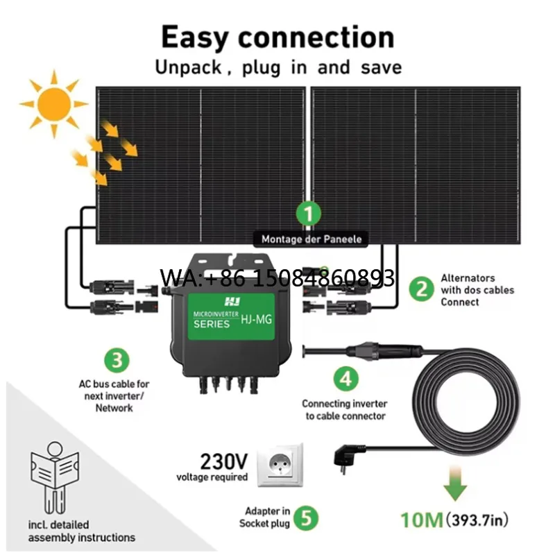 Balcony solar power generation400-700w DIY Balcony PV Lithium Battery Storage System Solar Panel Microinverter Complete Set