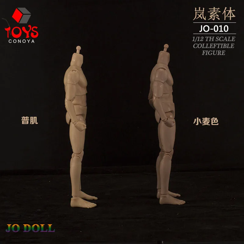 JO-010 1/12 mâle Super Flexible semi-encapsulé corps articulé soldat bronzant peau normale articulée 6 ''figurine poupées
