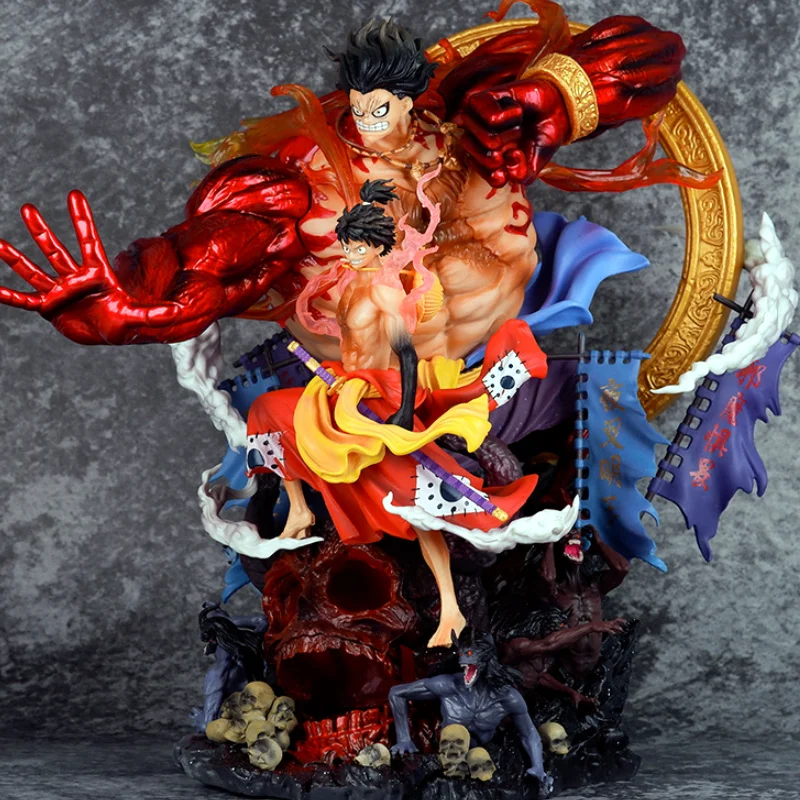 43cm One Piece Monkey D Acala King Luffy Gear Fourth Figurine Pvc Statue 1/6 Anime Model Figure Collection Toy Birthday Present