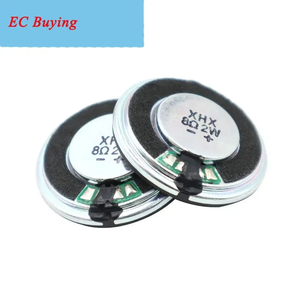 2개/묶음 30MM 8옴 2W 철제 케이스 내장 자석 스피커 초슬림 30*5.5MM 직경 30MM 8옴 2W 라우드 스피커