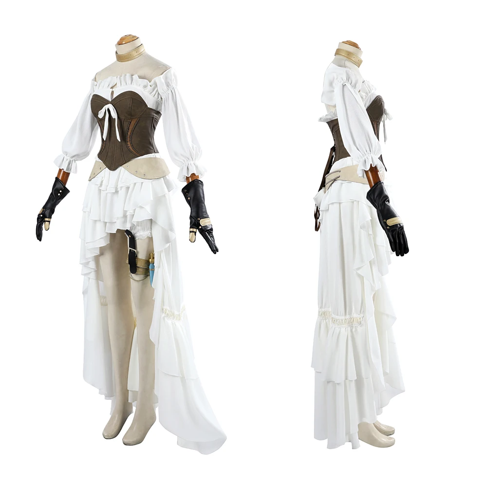 Sexy Dress FF14 Realm Reborn 480HQ Cosplay Costume  Outfits With Hat Women Party Suit Halloween Carnival Uniform