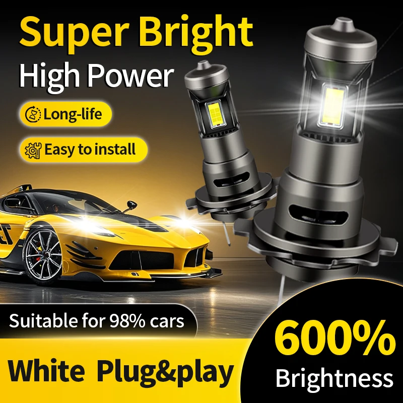 

2 шт. 70 Вт H7 светодиодные автомобильные фары высокой мощности H7 автопроекторные фары дальнего ближнего света 1:1 размер светодиодные лампы для BMW E81 E82 E87 E88