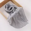 Premium Chiffon Hijabs For Woman Soft Long Turban Veil Scarves Muslim Hijab Shawls Islam Women Head Wraps Accessoires Ramadan