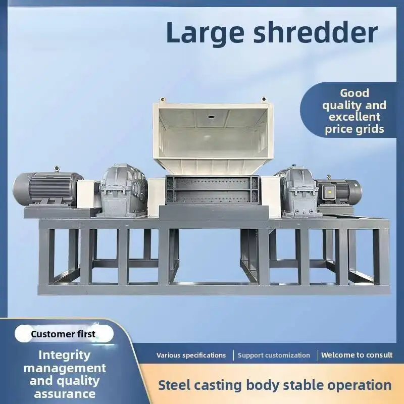 Wood Domestic Waste Small Universal Shredder Large Scrap Iron Plastic Tire Metal
