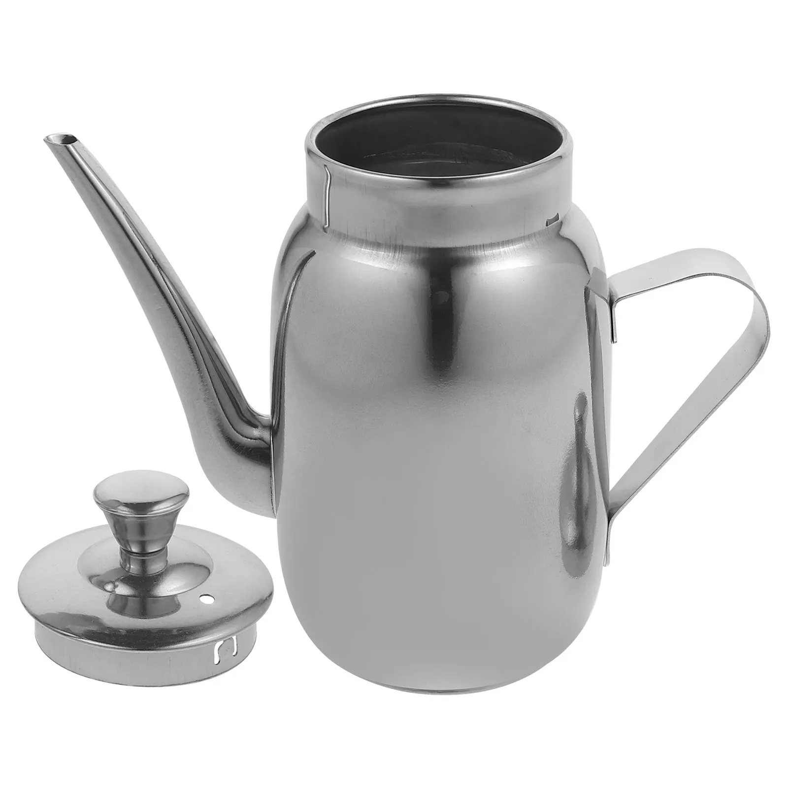

Filter Residue Oil Pot Stainless Steel Grease Container Kitchen Soy Sauce Dispenser 128ml Household Oil Holder Bottle
