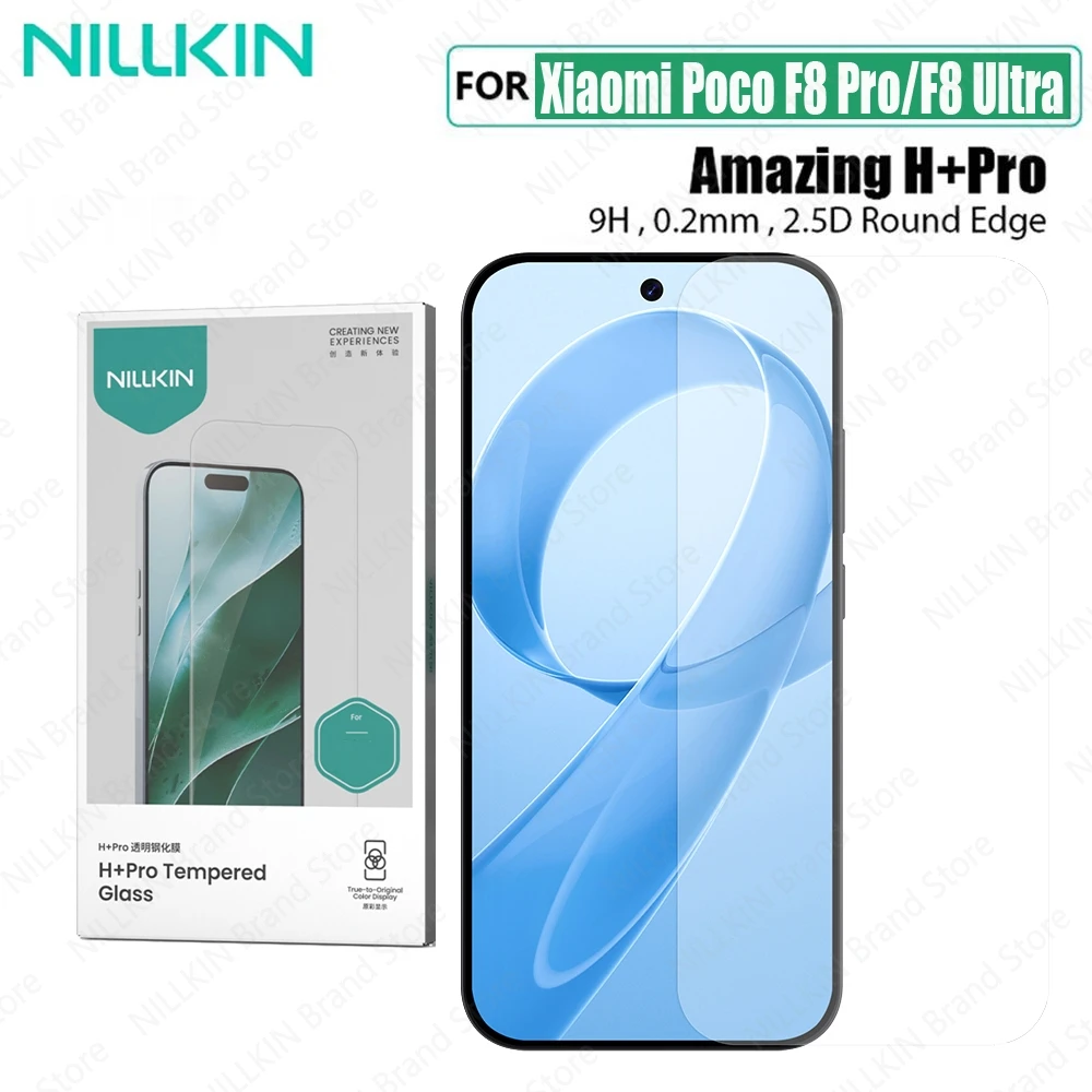 

Nillkin For Xiaomi Poco F8 Ultra Tempered Glass Amazing H+PRO Anti-Explosion 0.2mm 2.5D 9H Screen Protector For Poco F8 Pro