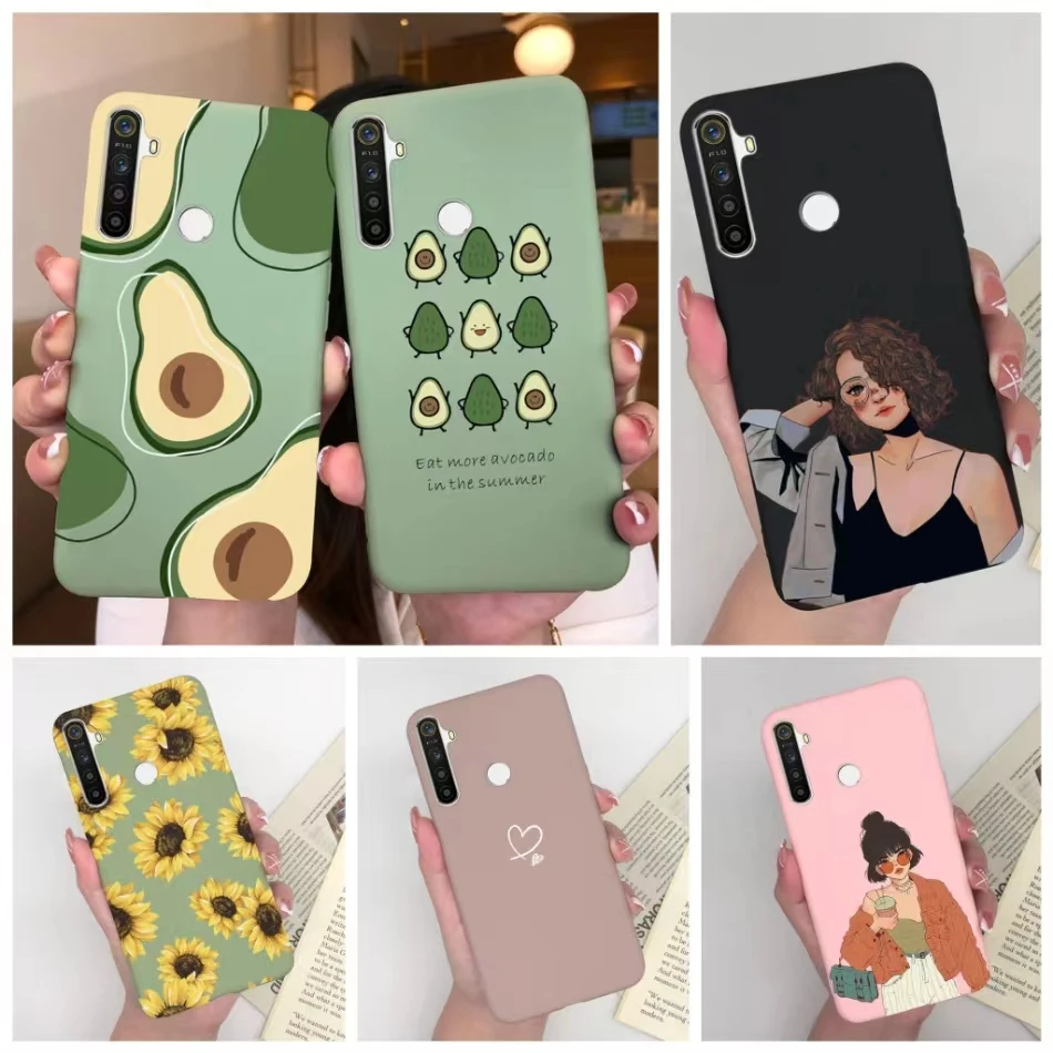 For Oppo Realme 5 Pro Oppo Realme 5 5i 5s c3 6i Realme5 5 Pro Realme6i Phone Cases Cute Soft Matte Bumper Back Cover Funda Coque