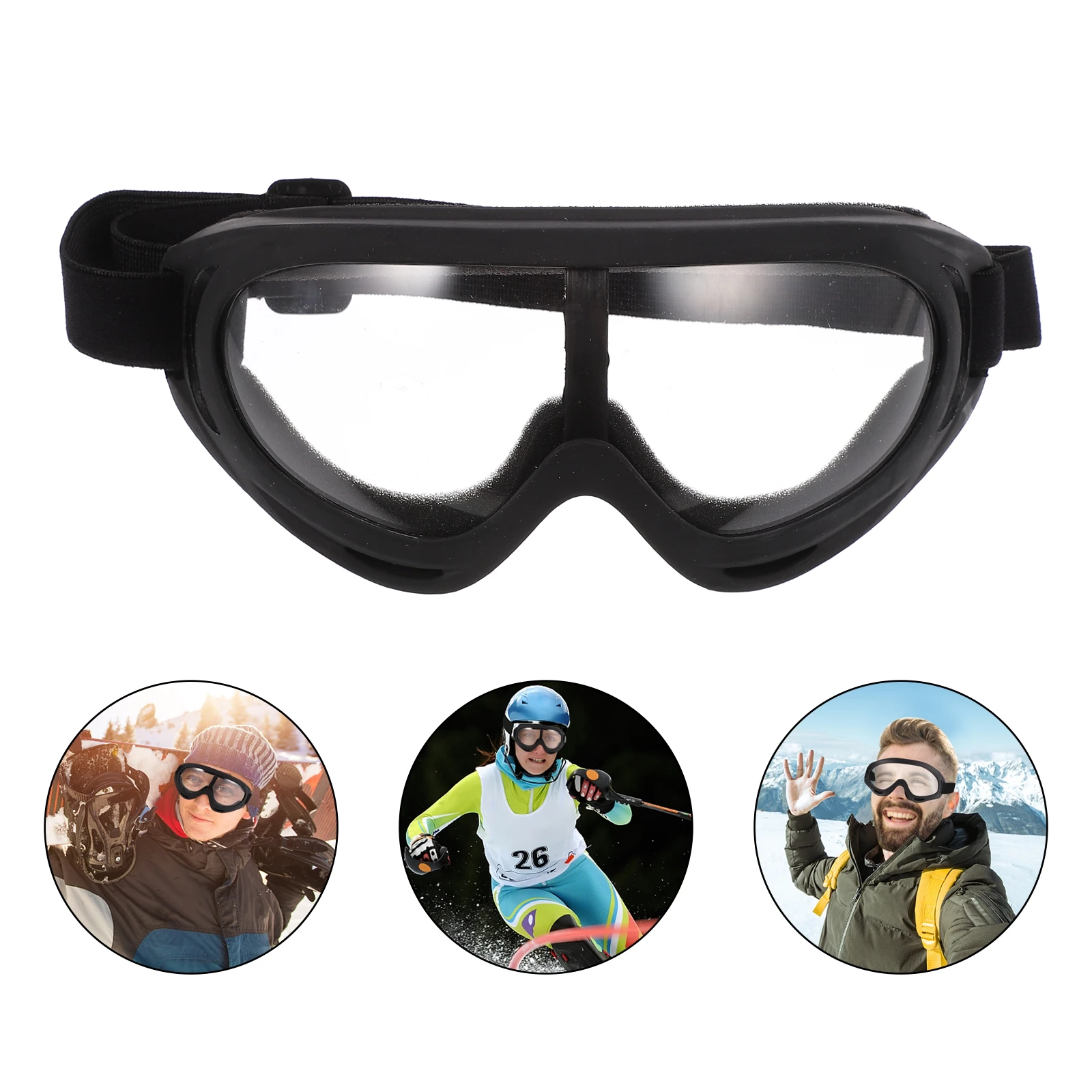 

1 Pair Cycling Glasses Uv400 Protection Anti-Fog Scratch Resistant Lightweight Windproof Outdoor Sports Eyewear For Riding