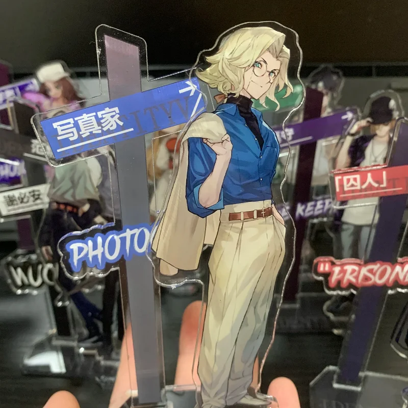 Identity V Anime Figures White Guard & Black Guard Joseph Desulniers Luca Balsa Andrew Kress Cosplay Acrylic Stand Model Toys