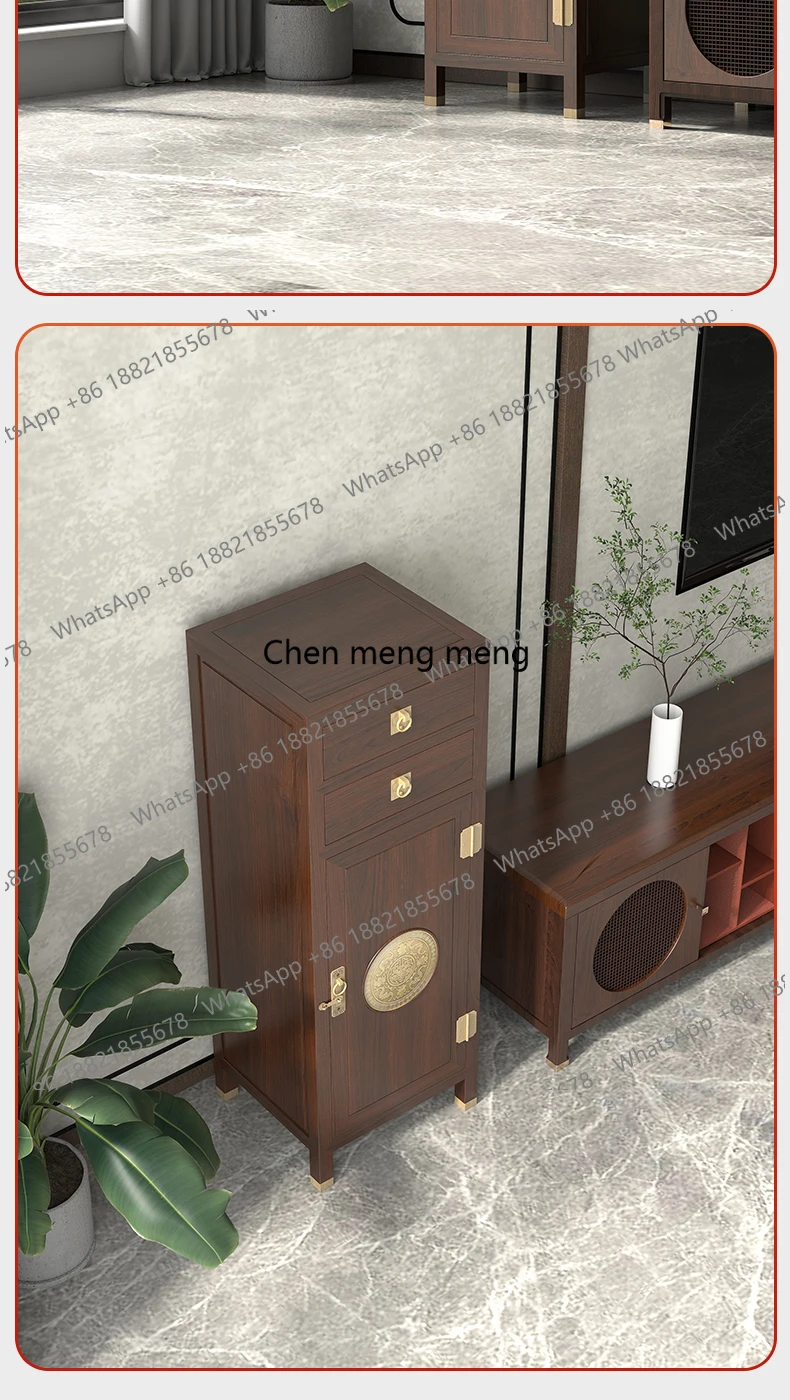 Solid wood hidden safe household small high anti-theft living room hall cabinet all-steel large-capacity safe