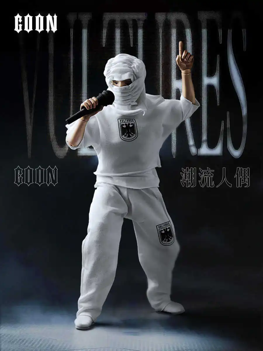 Original GOON 1/6 Scale Trendy Rap Vulture Male Warrior Multiple Choice Full Set 12in Action Figure Movable Doll Gifts In Stock