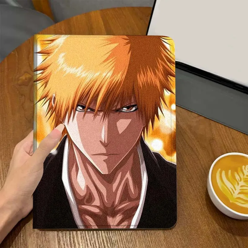 Bleach populair anime-logo voor iPad Pro Air Mini 2 3 4 5 6 7 7e 8e 9e 10e 11e 10.2 9.7 10.5 10.9 11 12.9 13 tablethoes