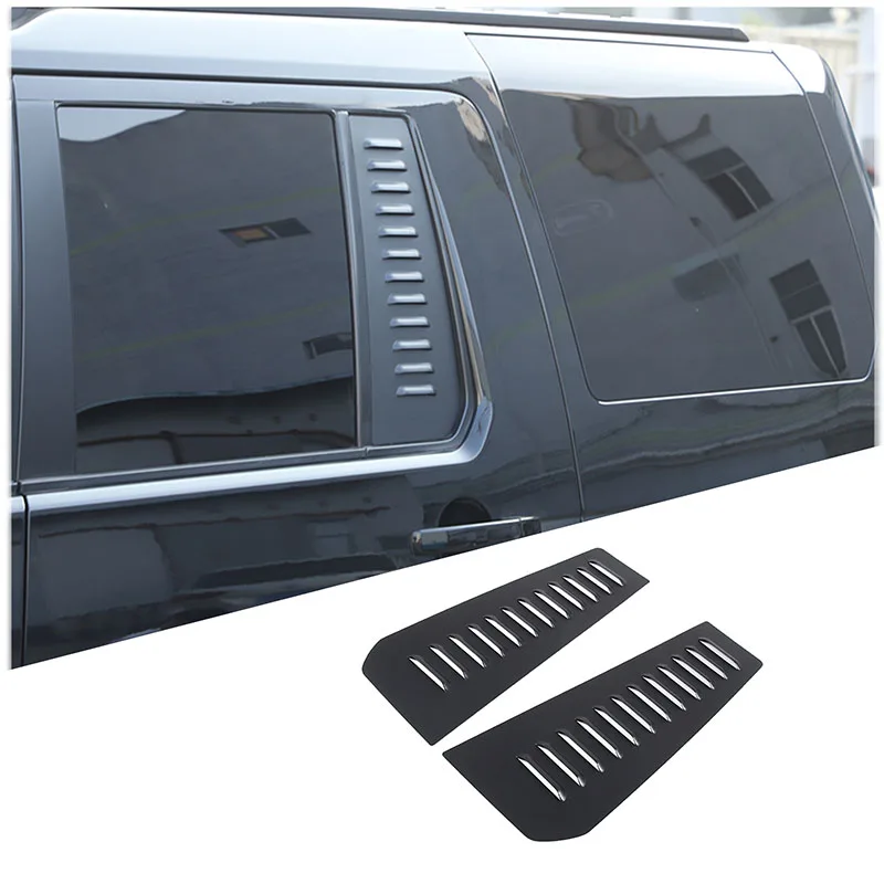 

Black Car Rear Door Window Glass Panel Decoration Covers For Land Rover Discovery 3 Discovery 4 2004-2016 Exterior Accessories