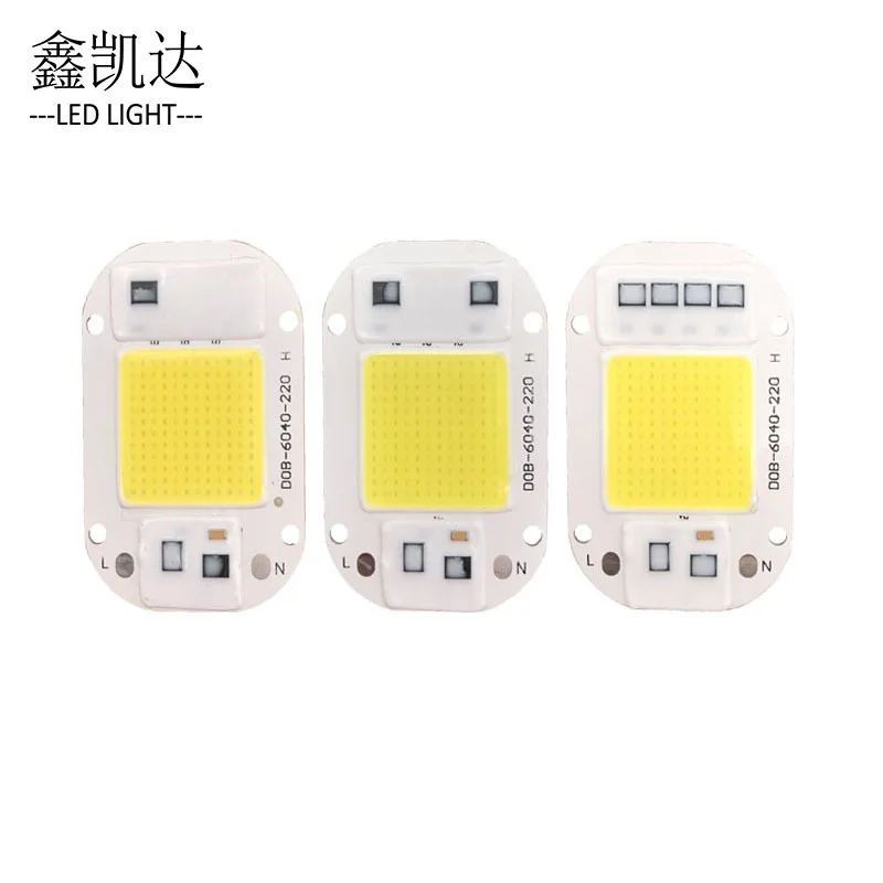 LED Cob Lampe Chip Hochdruck Glühbirne Perle 20W 30W 50W 220V Pflanzen wachstum Perle LED Perlen Tropfen Versand