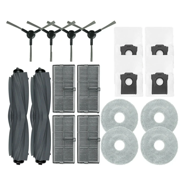 Substituição da Escova Lateral Principal para Dreame L10s Pro Ultra, Filtro HEPA, Mop Pad, Saco De Pó, Peças De Reposição, Acessórios