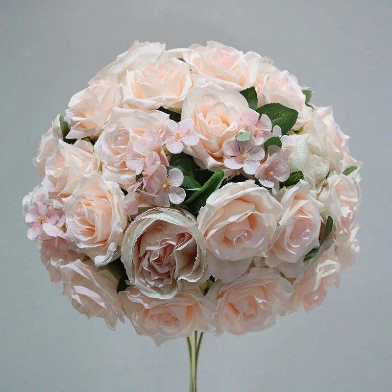 35/40/50 Customizable Artificial Flower Ball Wedding Banquet Background Decorative Table Center Road Flower Ball Rose Hydrangea