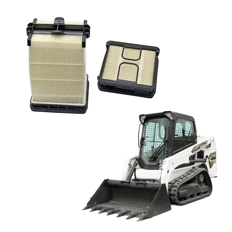 

Lasting Inner & Outer Air Filter W/Hydraulic Oil Vent Cap 7221934 7286322 6727475 Replace For Bobcat T550 T590 S530 S550 S570