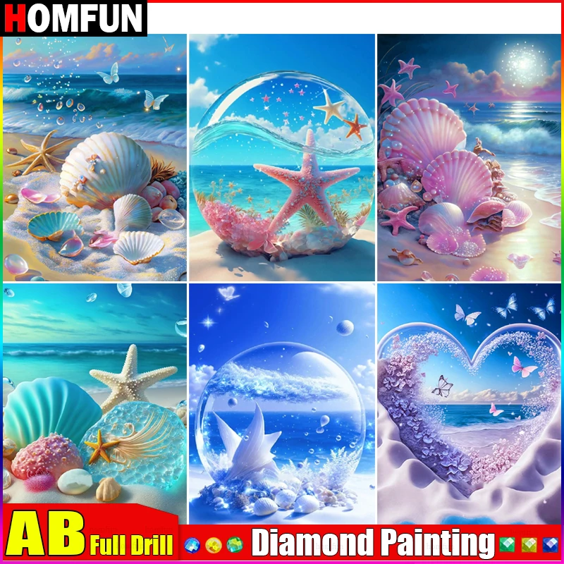 HOMFUN AB Full Diamond Embroidery 