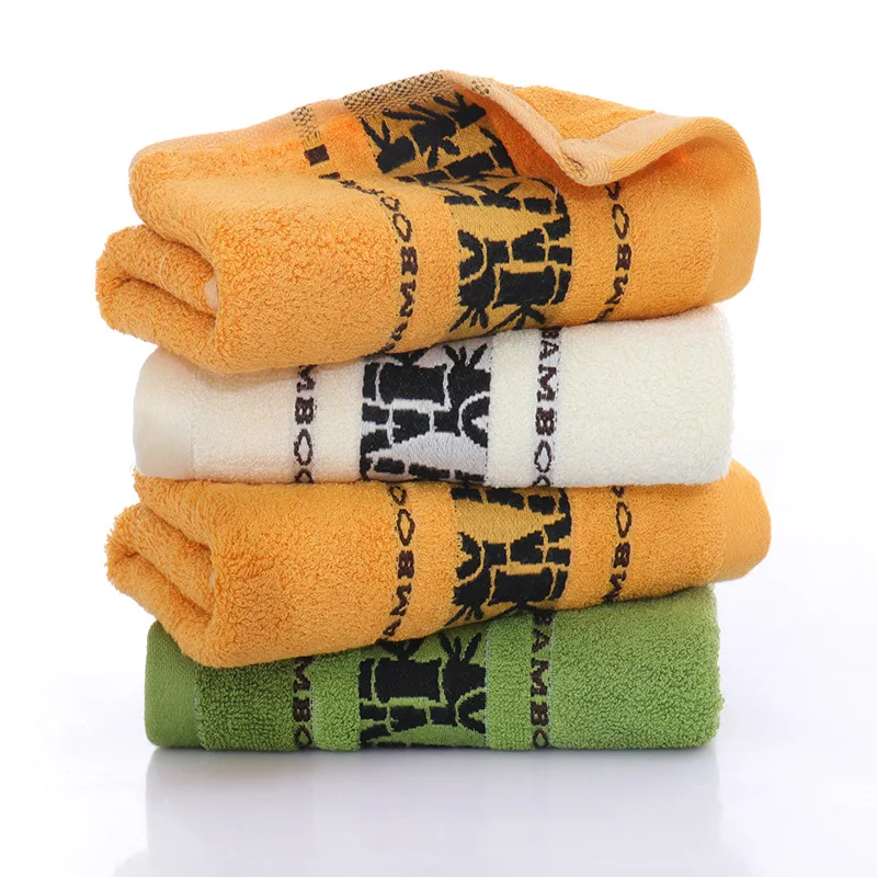 2pcs Brown Bamboo Bath Towels Set 34x74cm/70x140cm Thick Absorbent Luxury Cool Towels for Home Bathroom Adults Face Washcloth