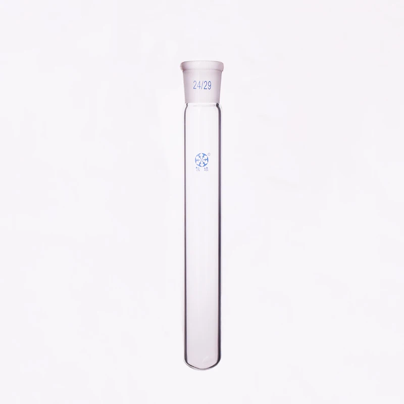 

Test tube with ground mouth 24/29,O.D.30mm,E.L. 200mm,Glass round bottom test tube,Grinded joint round bottom test tube