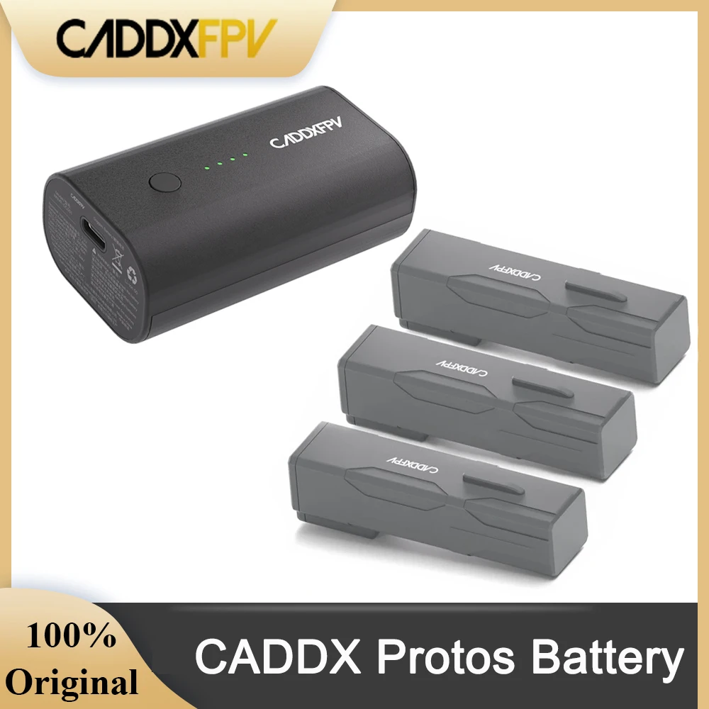 CaddxFPV Protos 2S 840mAh Battery / Goggles Battery with Power Cable For PROTOS FPV Tinywhoop Drone