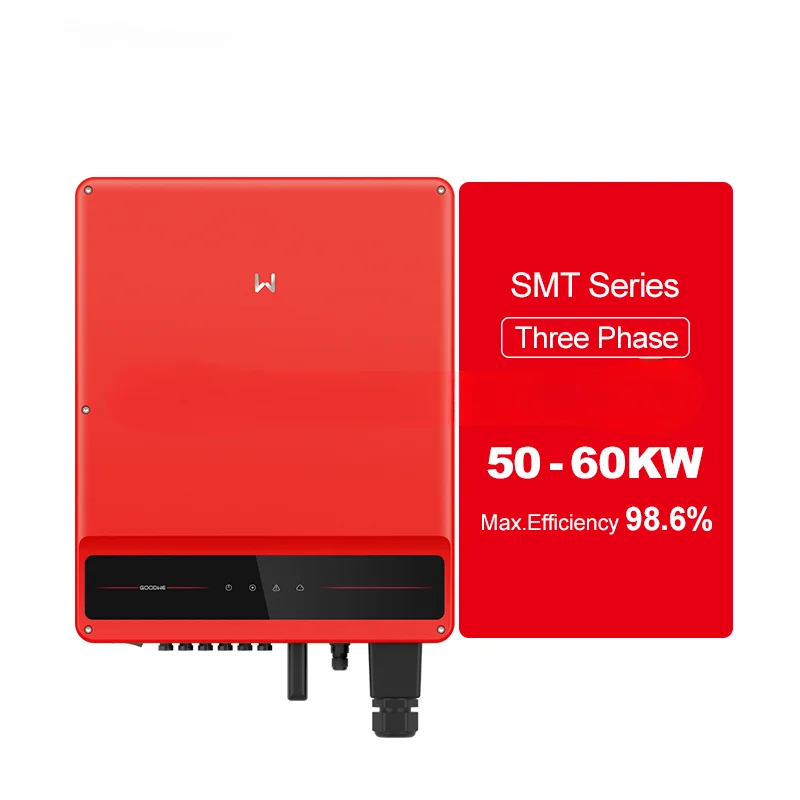 GW SMT Series On Grid 50KW 60KW Three Phase 6 MPPTs Goodwe Inverter 15KW