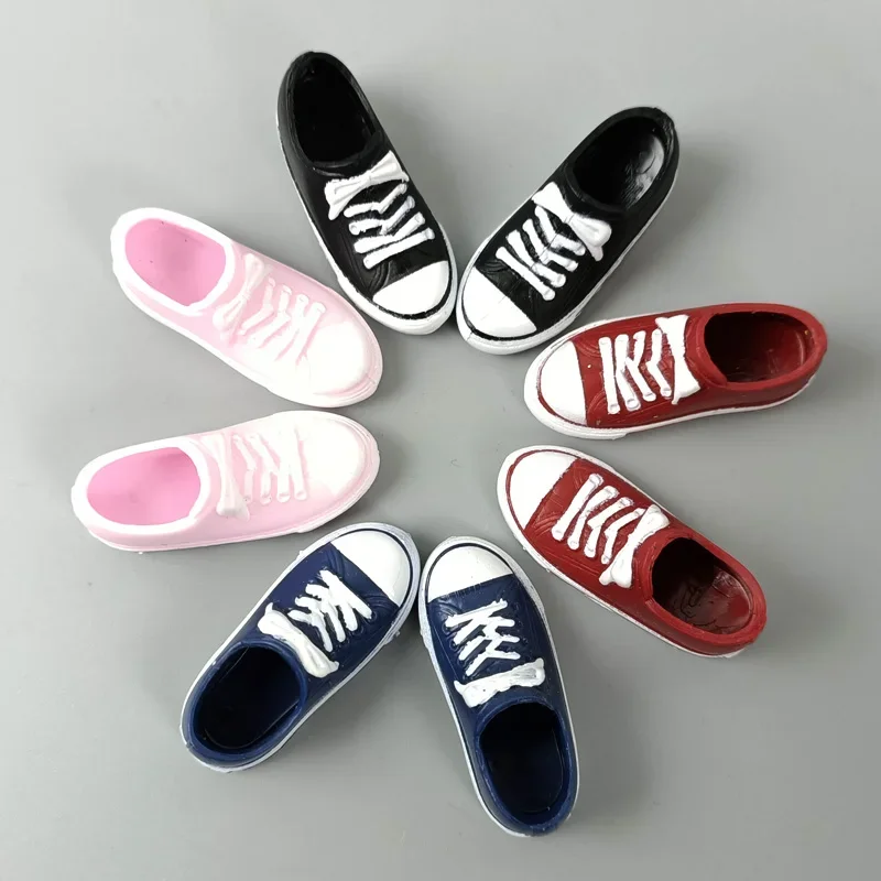 Fashion 1:6 Sneakers Voor Barbie Pop Kleurrijke Casual Pop Schoenen Voor Blythe Licca Pop Schoenen Voor Momoko 1/6 Poppen Accessoires