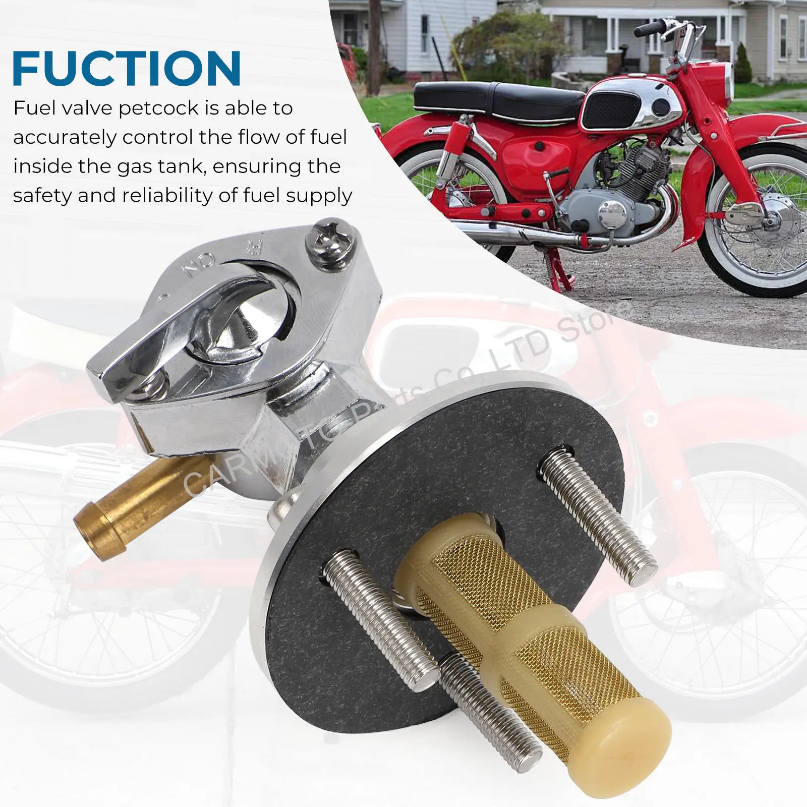 Kit de robinet d'essence pour Honda CA95 CA150 CA160 Dream Benly Baby Gas Tank CA92 CA 95 150
