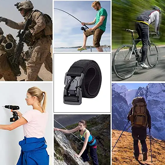 Authentic Tactical Belt - Military High Quality Quick Release Magnetic Buckle Sports Accessories for Men and Women
