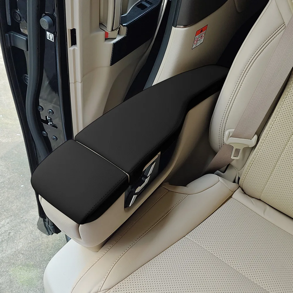 For 2023 LM350H LM500H Middle Row Seat Armrest Cover ABS Covered Leather Luxury Interior Car Trim Decoration Set of 6 Pcs