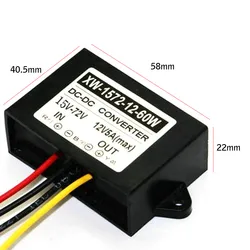 Waterproof IP67 DC DC Converter Regulator DC15-72V 24V 36V 48V Step DOWN to 12V 5A 60W Module Car Power Supply Voltage inverter