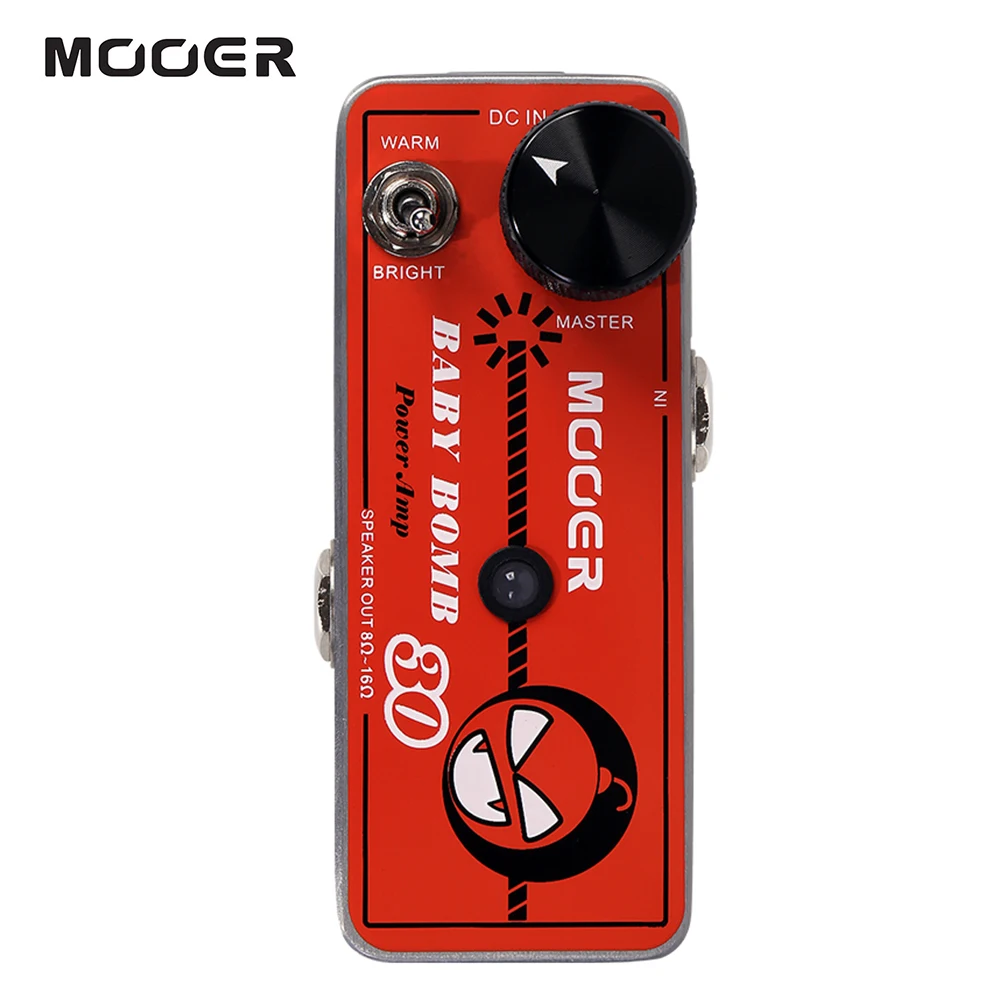 MOOER BABY BOMB 30 Guitar Effect Pedal Digital Power Amp Amplifier Max. 30W Output Overcurrent Protection Overdrive Guitar Pedal