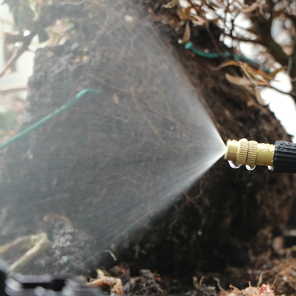 自己減衰ポンプキット,調整可能なノズル,噴霧器,庭の散水,水やり,1/4 \