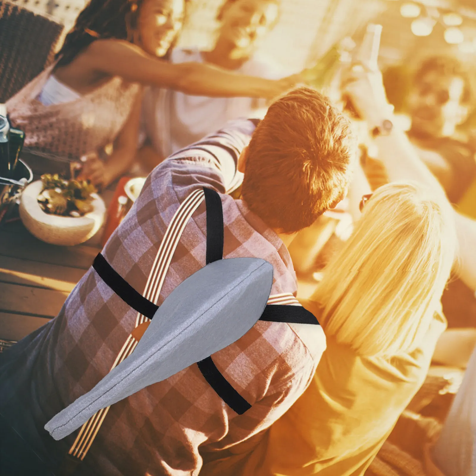 

Костюмный реквизит в виде плавников акулы: легко надевается, удобно сидит, идеально подходит для сценических выступлений, вечеринок, аксессуар для косплея в виде плавников акулы.