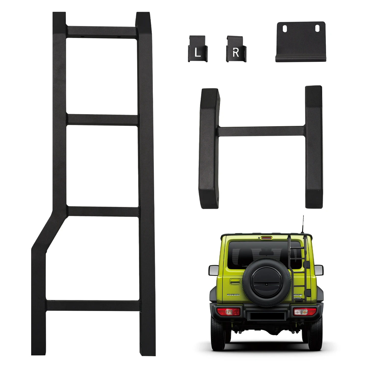 

Archaic High Quality Metal Material Car Tailgate Ladder For Suzuki Jimny 2018-Up JB74W JB64 Exterior Accessories