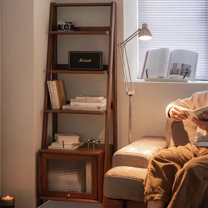 Kitchen Organizer Bookcases Decor Side Table Mid Century Magazine Bookshelf Ladder Make Up Estanteria Libros Modular Furniture