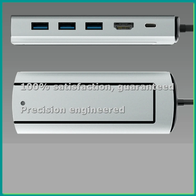 

Док-станция 6-в-1 с PD, USB 3.0x3, совместимостью с [непереводимый термин] и слотом для SSD, быстрое зарядное устройство для ноутбуков и компьютеров - PZZW