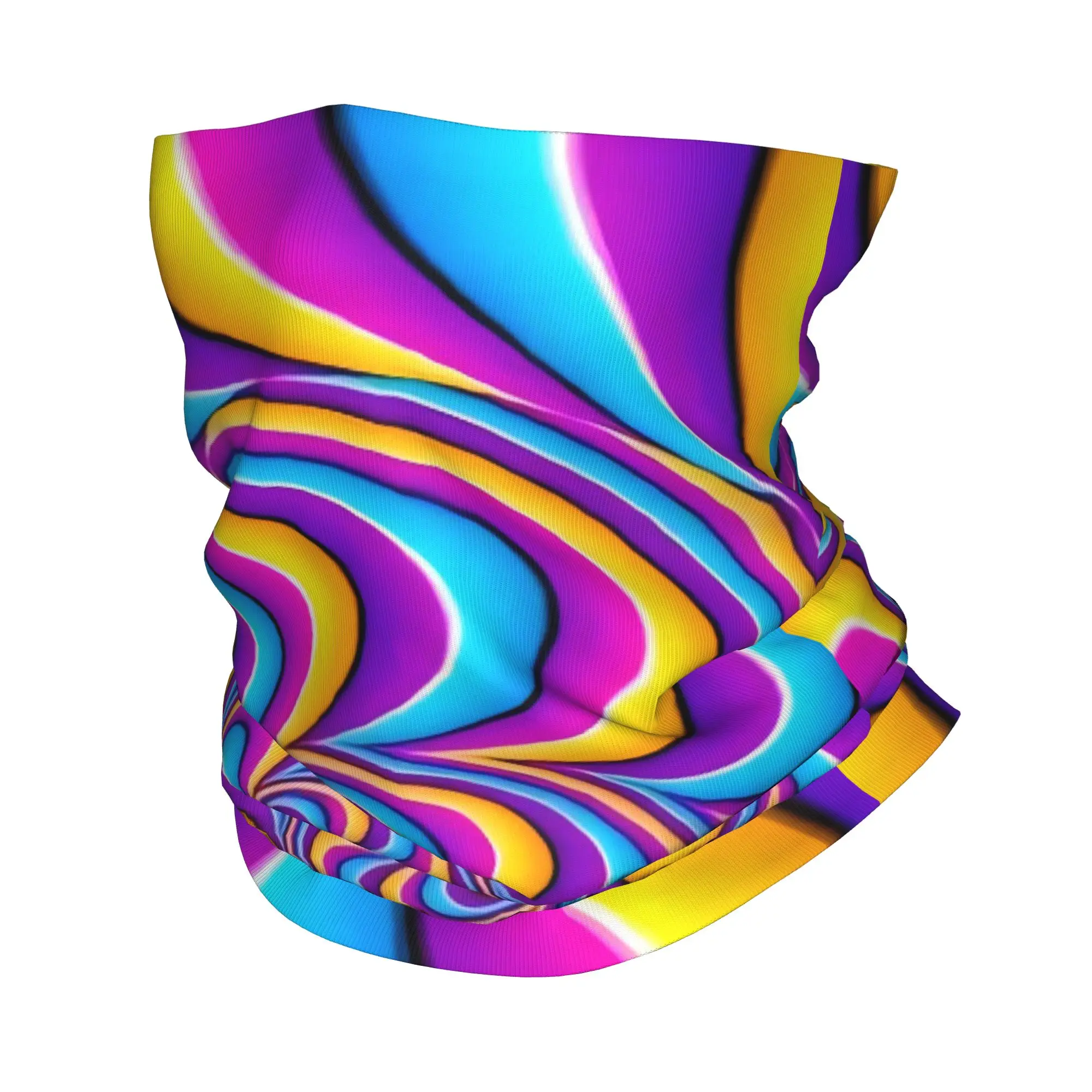 Swirl stripe color block print19 Bandana  Cover Club   Face Mask  Running  UnisexWashable Neckerchief